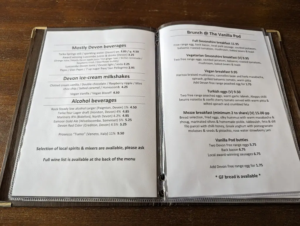 Menu_The Vanilla Pod_Lynton_image_3