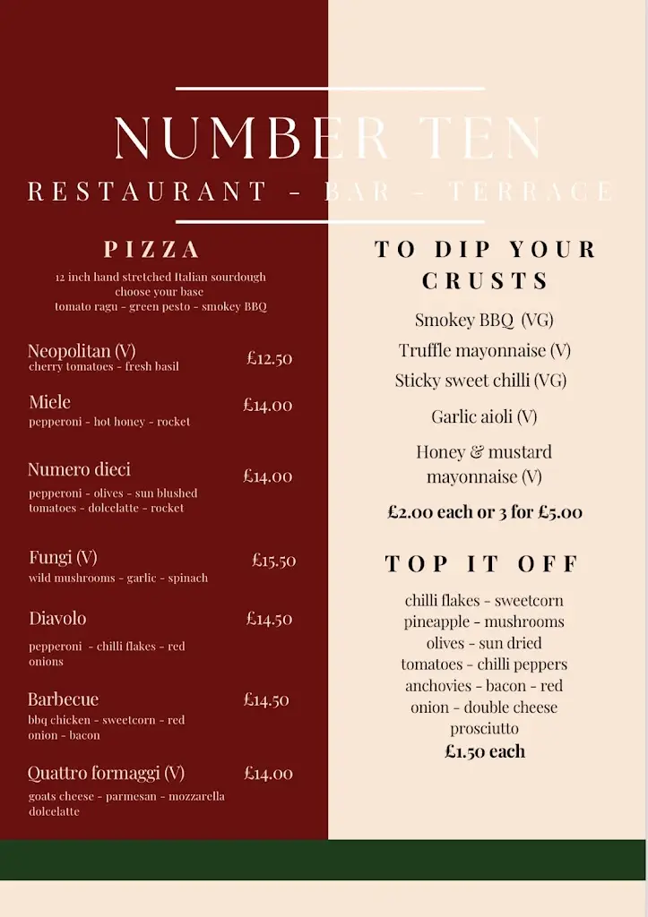 Menu_Number ten_Lynton_image_3