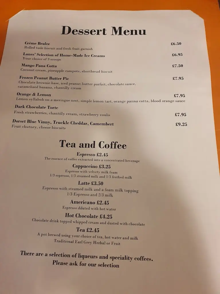 Menu_Lanes of Lymington_Lymington_image_2