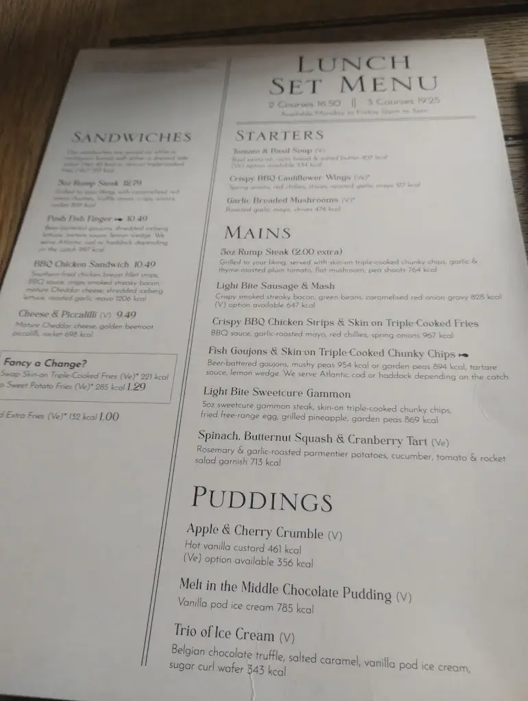 Menu_The Angel & Blue Pig_Lymington_image_2