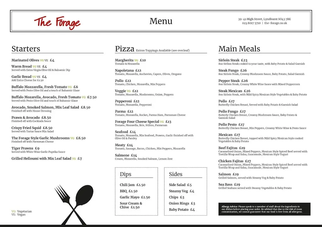 Menu_The Forage_Lyndhurst_image_4