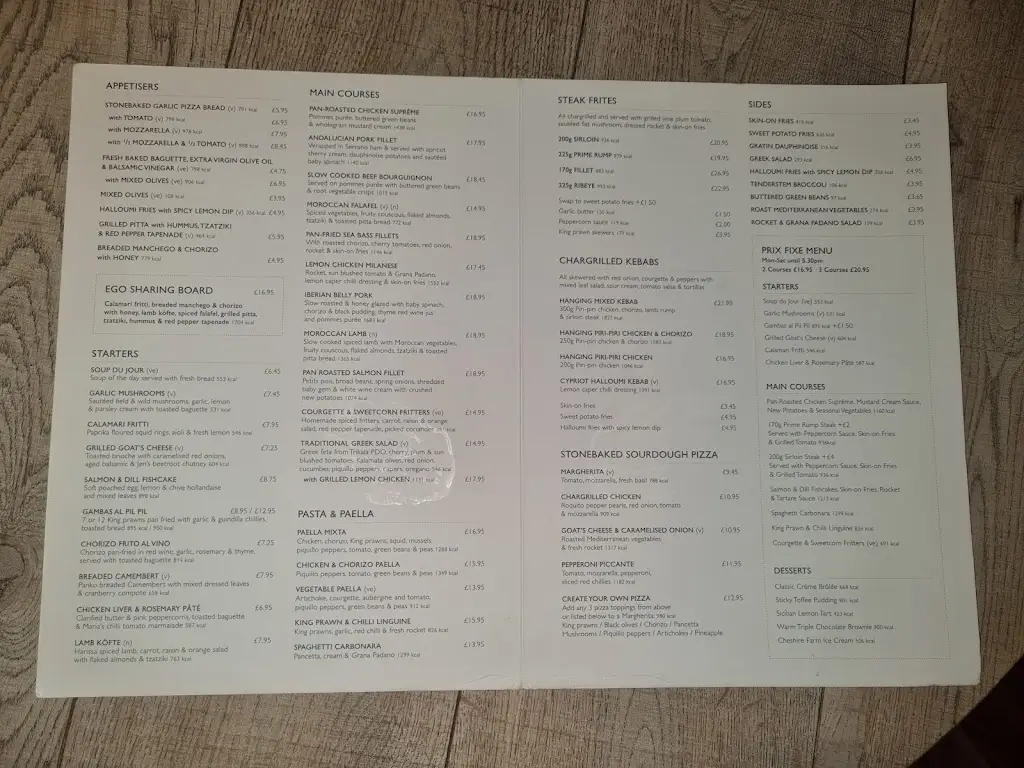 Menu_Ego at The Wellington, Shadwell_Bardsey_image_3