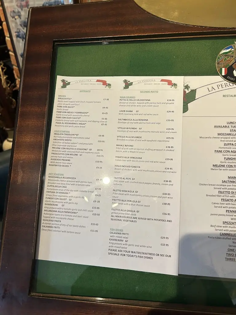 Menu_La Pergola Restaurant_Lyndhurst_image_3