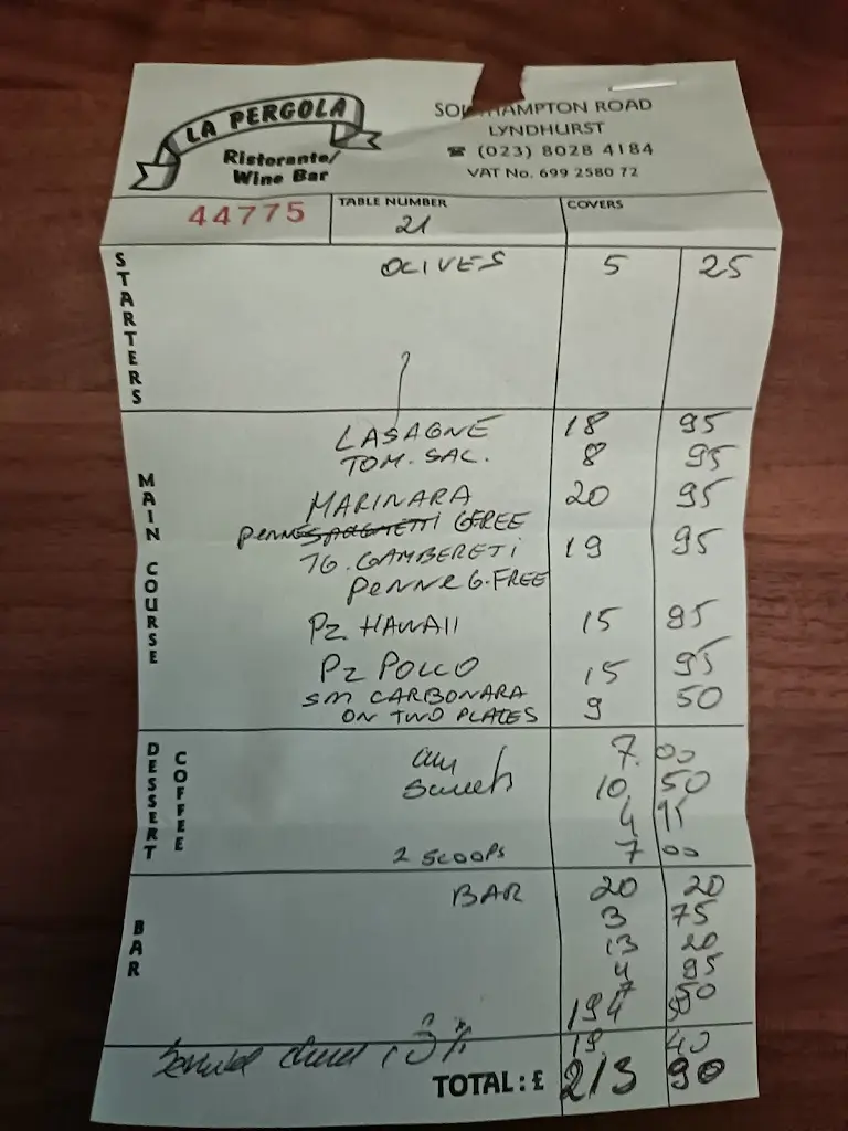 JAMES PRENDERGAST_La Pergola Restaurant_Lyndhurst_review