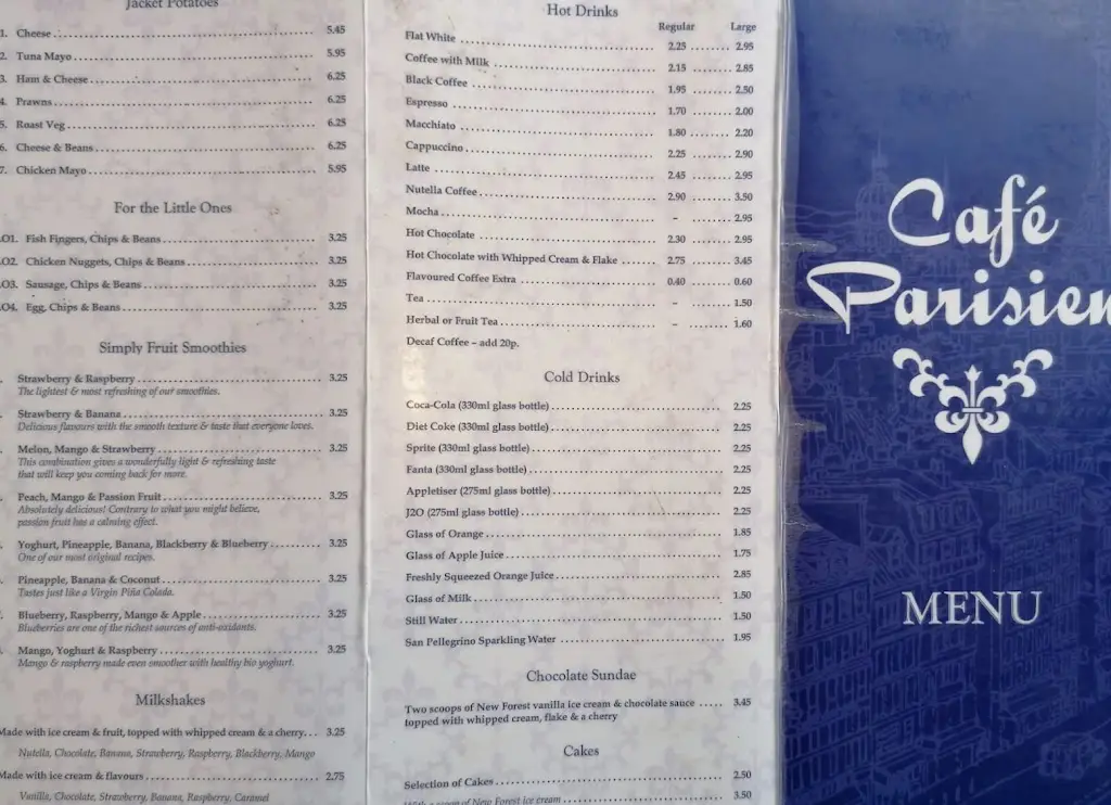 Menu_Café Parisien_Lyndhurst_image_3