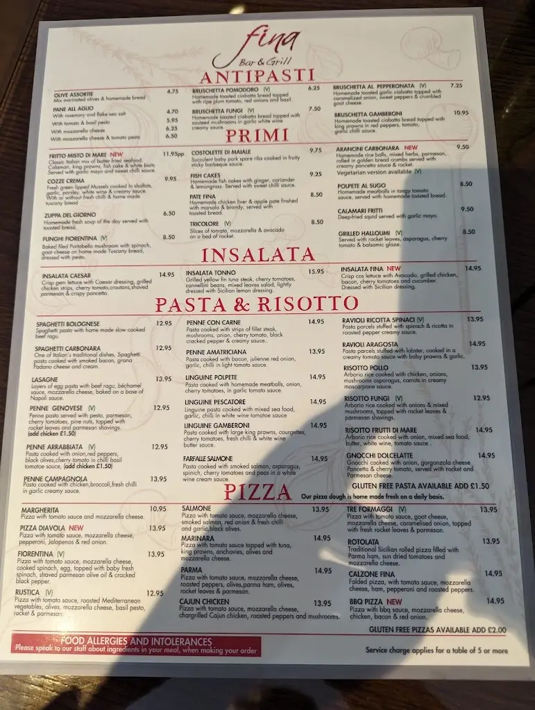 Menu_Fina Bar & Grill_Macclesfield_image_1