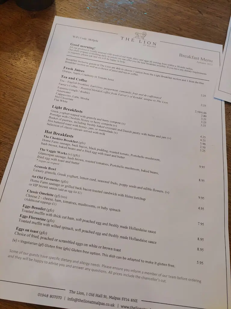 Menu_The Lion at Malpas_Malpas_image_4