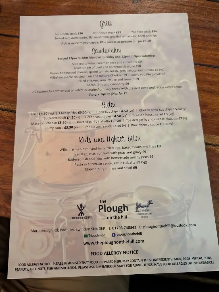 Menu_The Plough on the Hill_Aldbourne_image_3