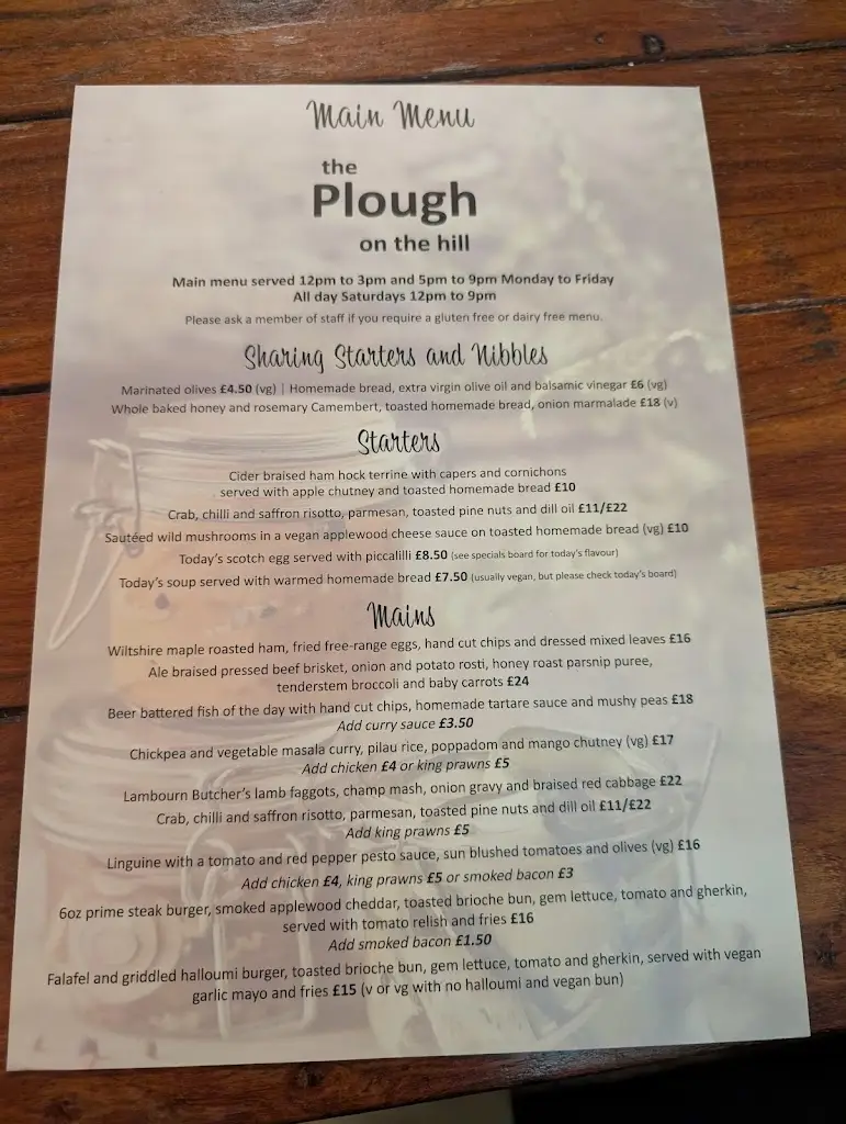 Menu_The Plough on the Hill_Aldbourne_image_4