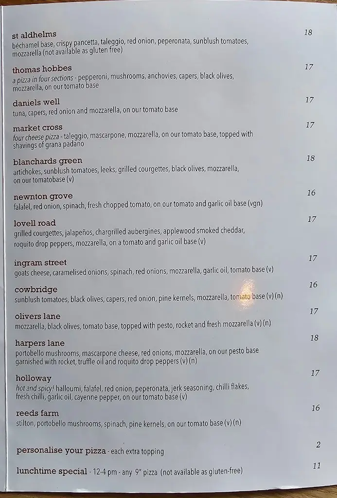 Menu_The Birdcage_Malmesbury_image_1