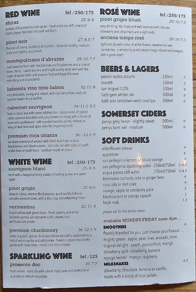 Menu_The Birdcage_Malmesbury_image_4