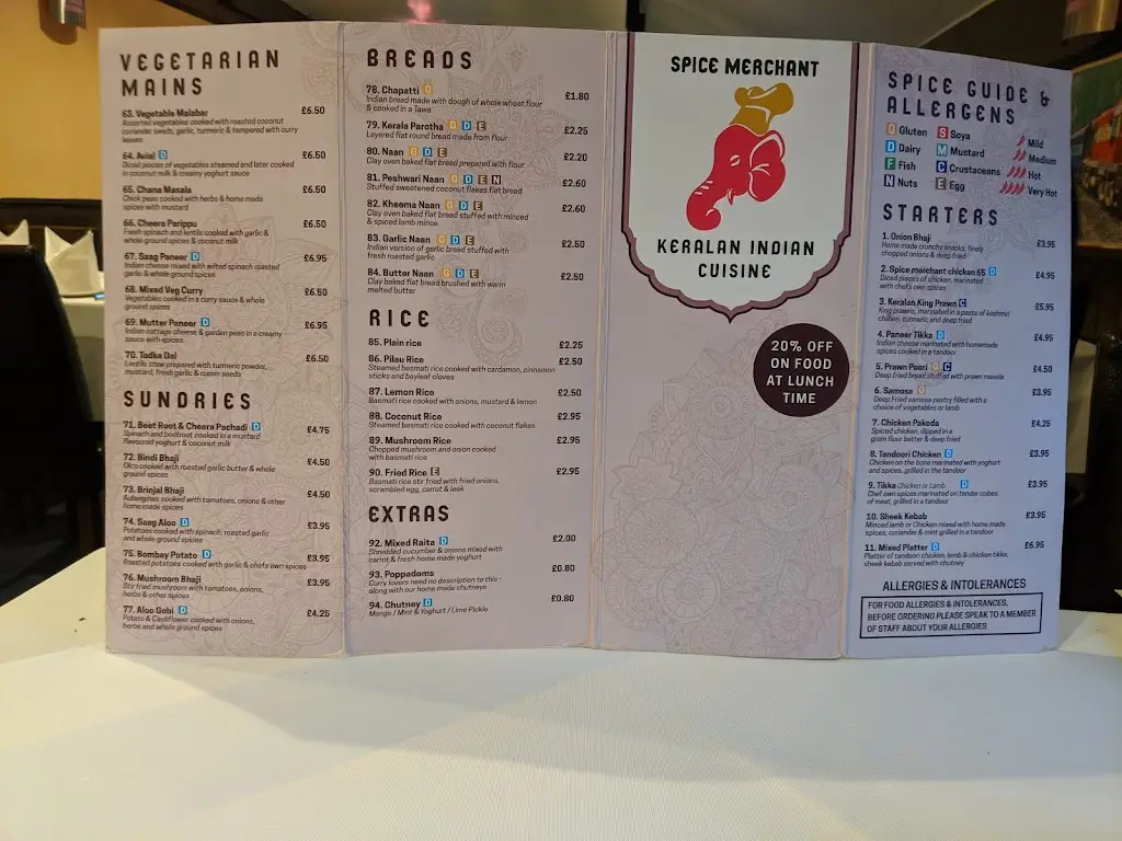 Menu_Spice Merchant Keralan Indian Restaurant_Malmesbury_image_4