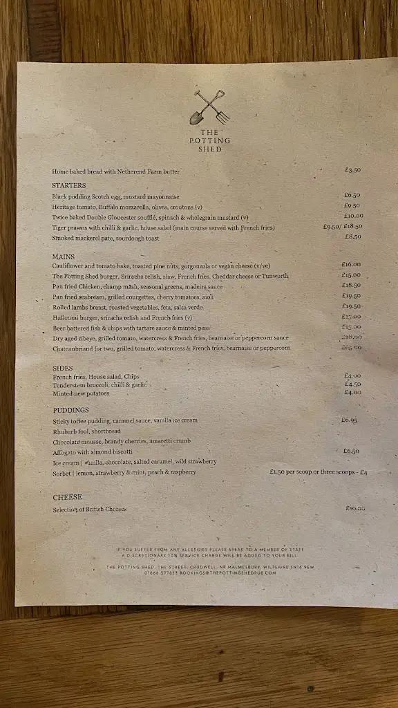 Menu_The Potting Shed Pub_Malmesbury_image_3