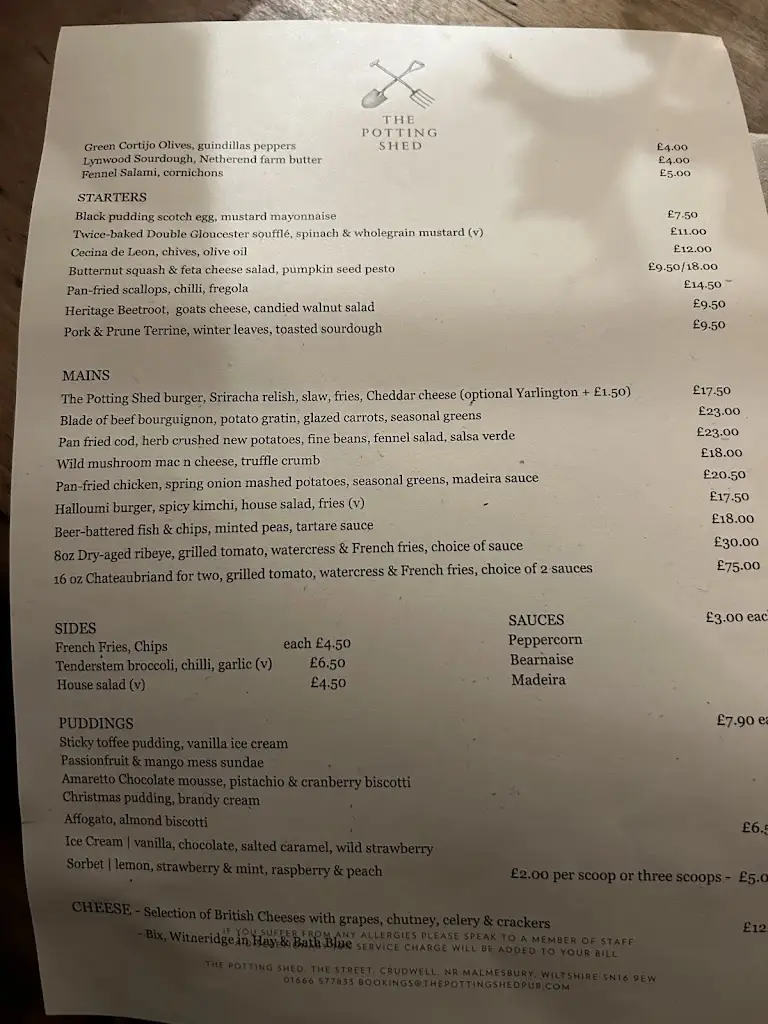 Menu_The Potting Shed Pub_Malmesbury_image_4