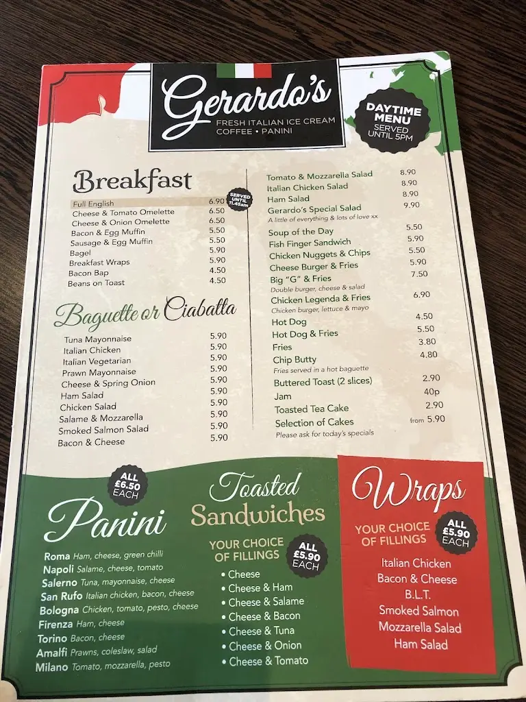 Menu_Gerardo's_Mablethorpe_immagine_2