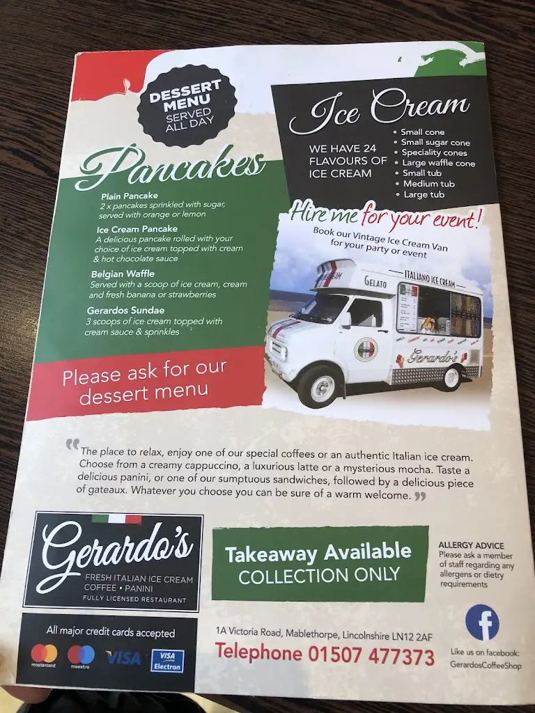 Menu_Gerardo's_Mablethorpe_immagine_3