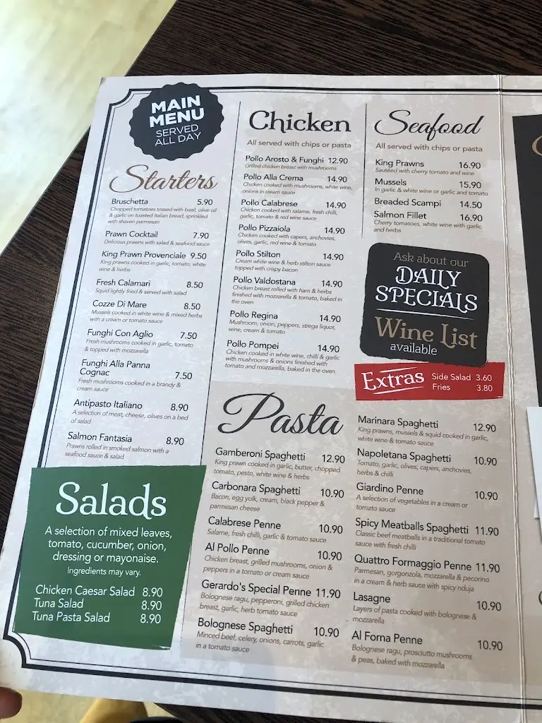 Menu_Gerardo's_Mablethorpe_immagine_4