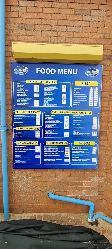 Menu_The Dunes complex_Mablethorpe_immagine_2