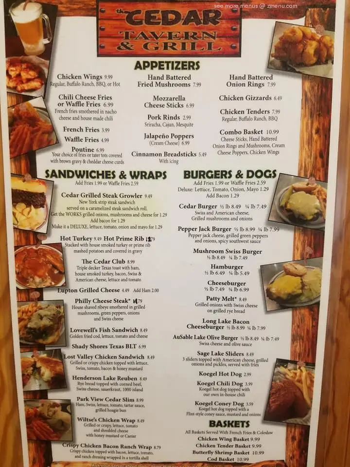 Menu_Cedars Bar And Restaurant_Mablethorpe_image_2