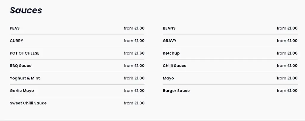 Menu_St Anne's Fish & Chips Restaurant_Mablethorpe_immagine_3