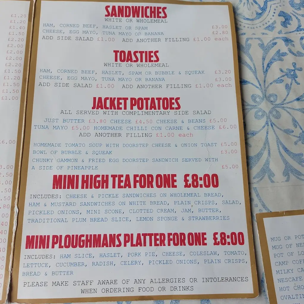 Menu_The Blitz Tea Room Mablethorpe_Mablethorpe_image_1