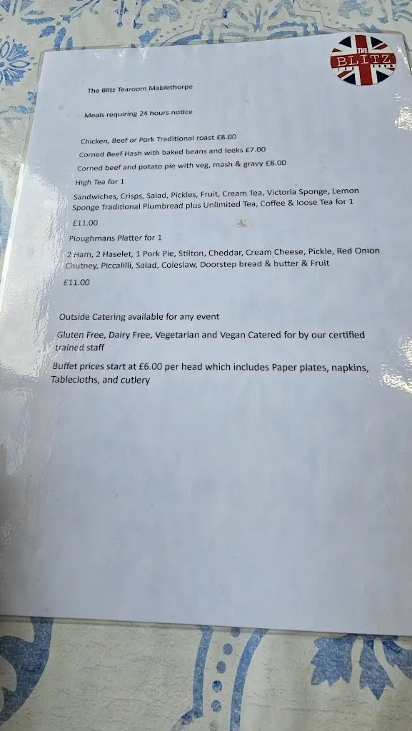 Menu_The Blitz Tea Room Mablethorpe_Mablethorpe_image_3