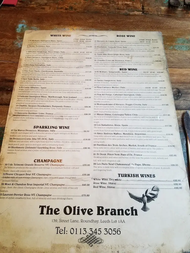 Menu_The Olive Branch_Bardsey_image_1