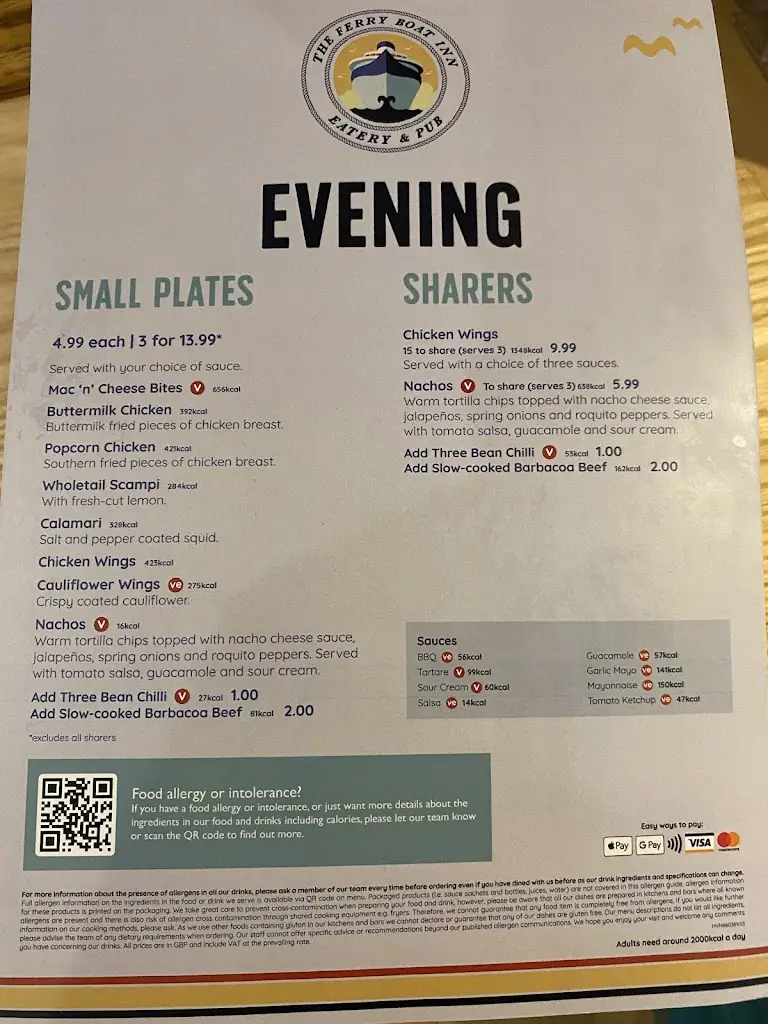 Menu_The Ferry Boat Inn_Mablethorpe_image_1