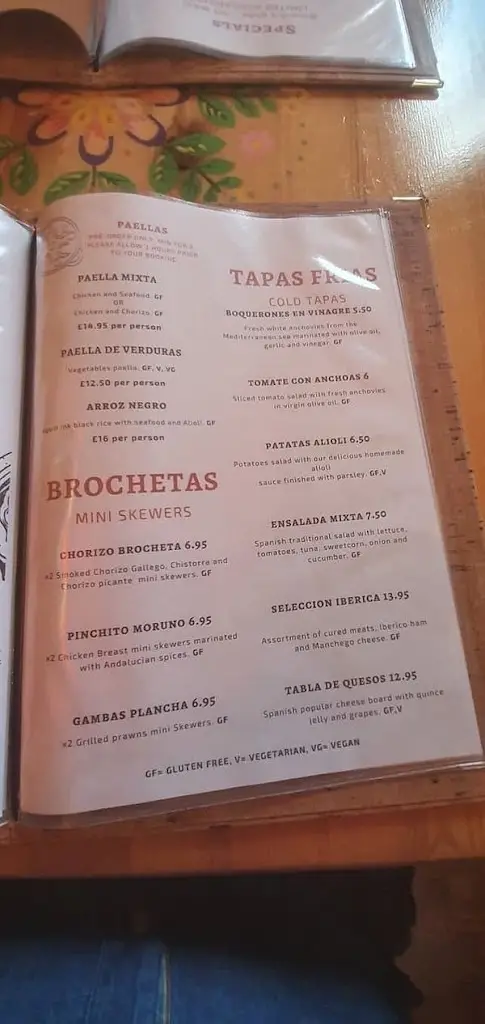 Menu_La Taberna_Maidstone_image_2