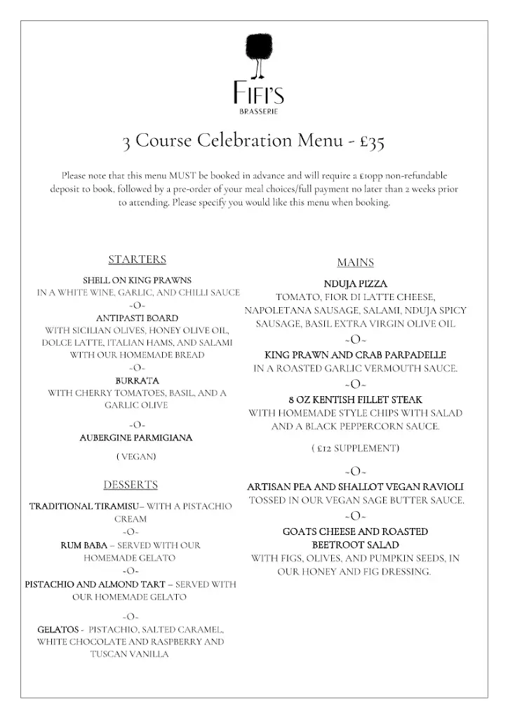 Menu_FiFi's Italian_Maidstone_image_1