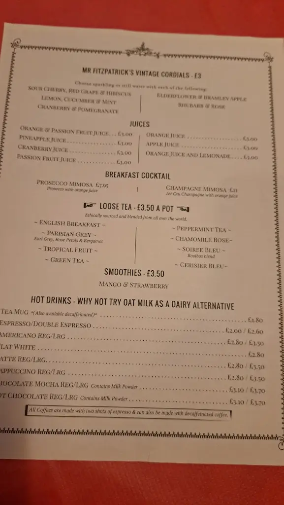 Menu_Frédéric Bistro_Maidstone_image_3