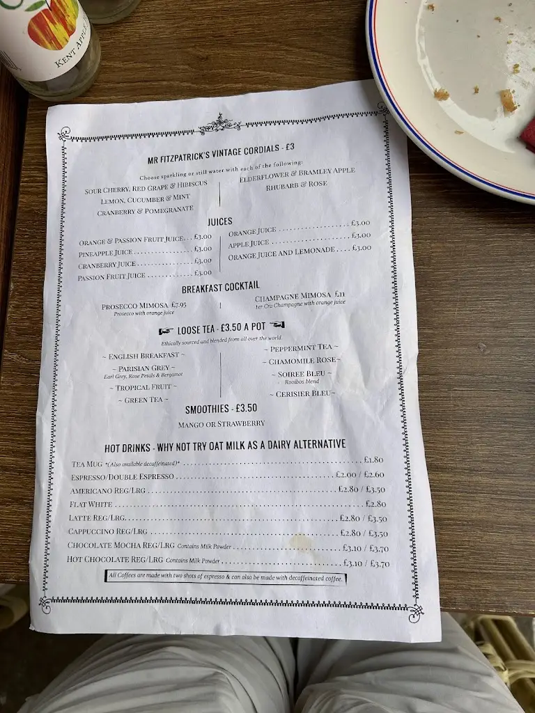 Menu_Frédéric Bistro_Maidstone_image_4