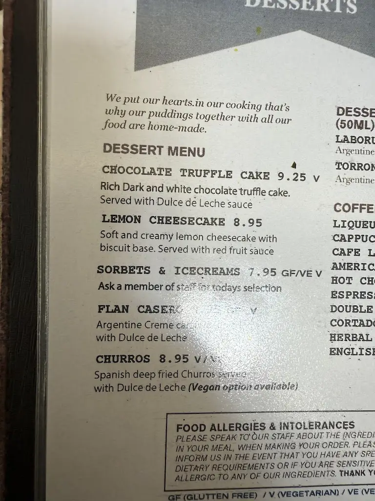 Menu_Buenos Aires Nights Steakhouse - Maidstone_Maidstone_image_2