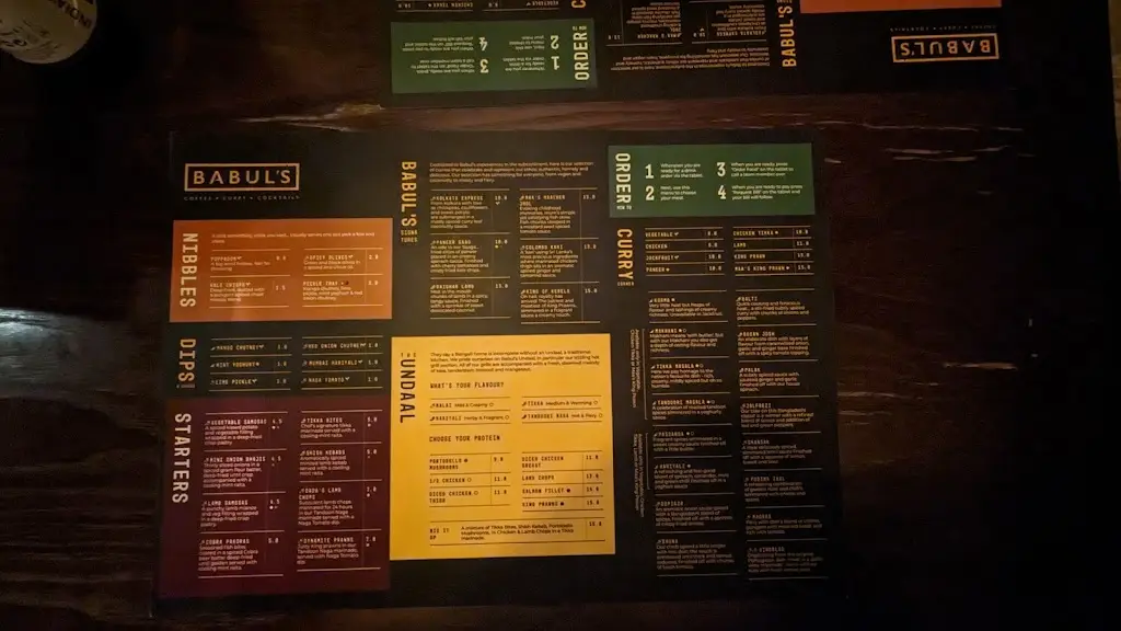 Menu_Babul's_Barnard Castle_image_4