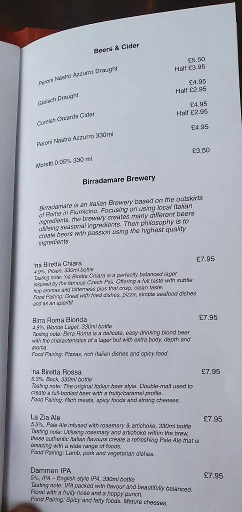 Menu_Allegria_Lytham St Annes_image_2