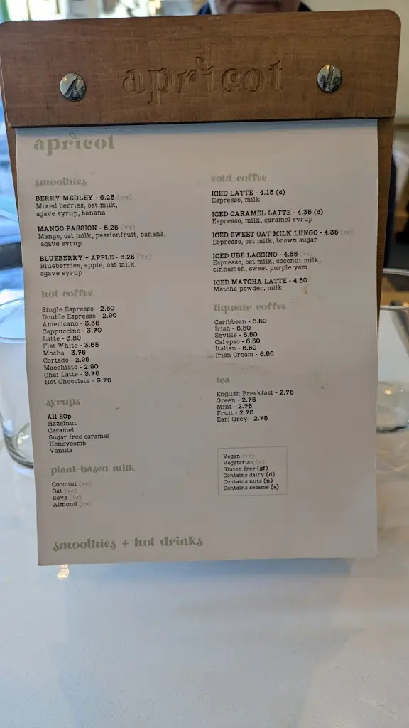 Menu_Apricot Lytham_Lytham St Annes_image_4