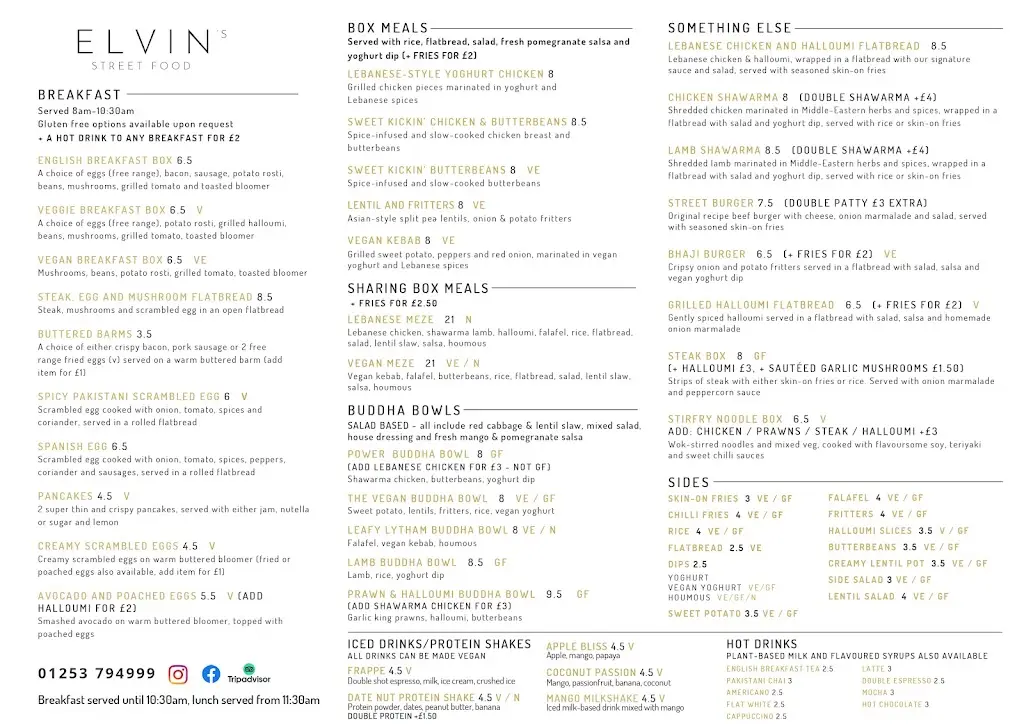 Menu_Elvin's_Lytham St Annes_image_1