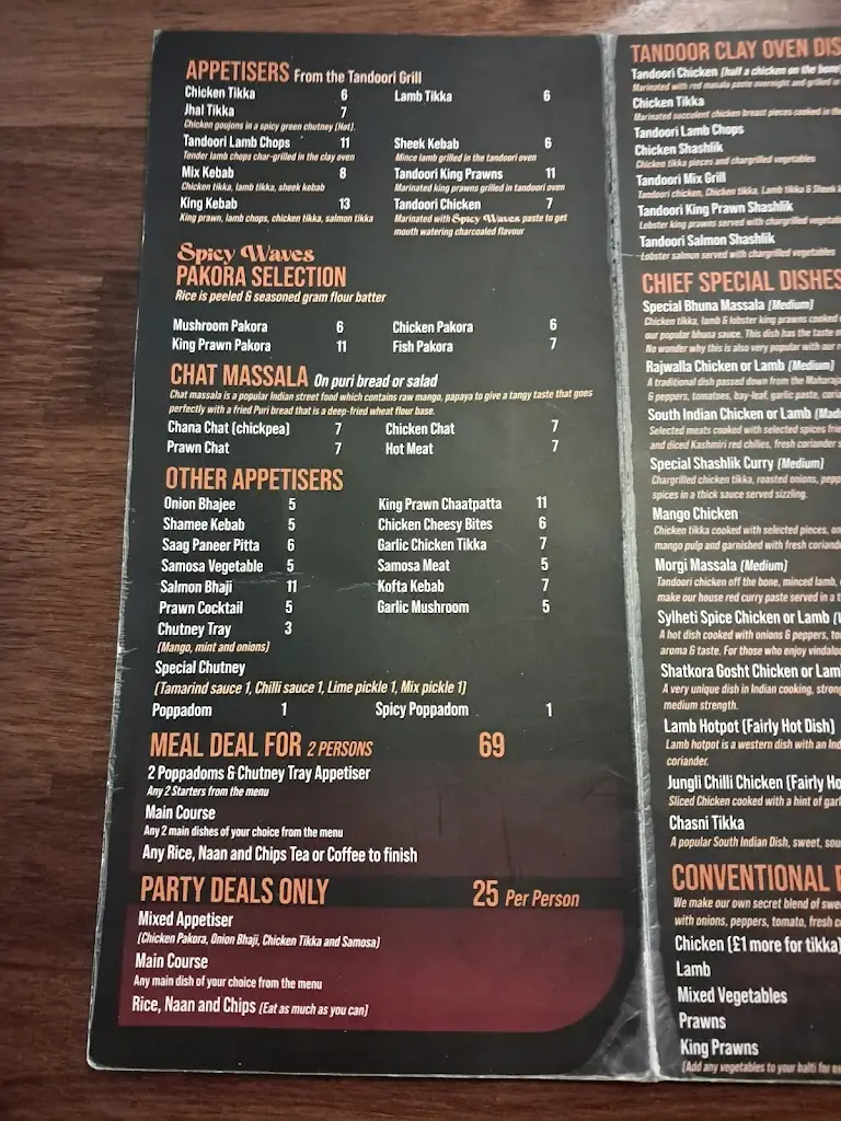 Menu_Spicy Waves_Lytham St Annes_image_1