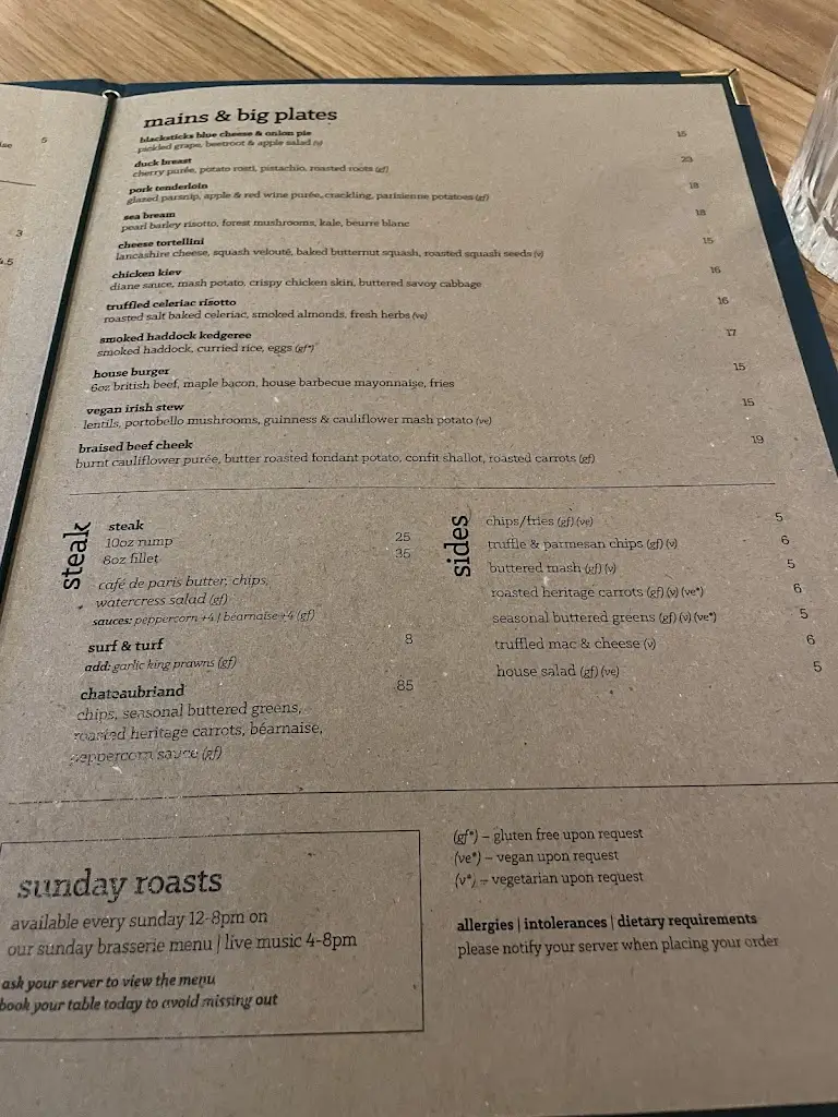 Menu_Lytham House_Lytham St Annes_image_4