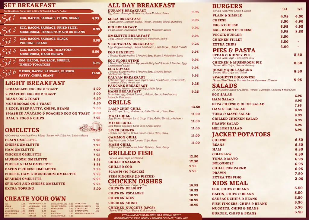 Menu_Duran's Cafe_Maple Cross_image_2