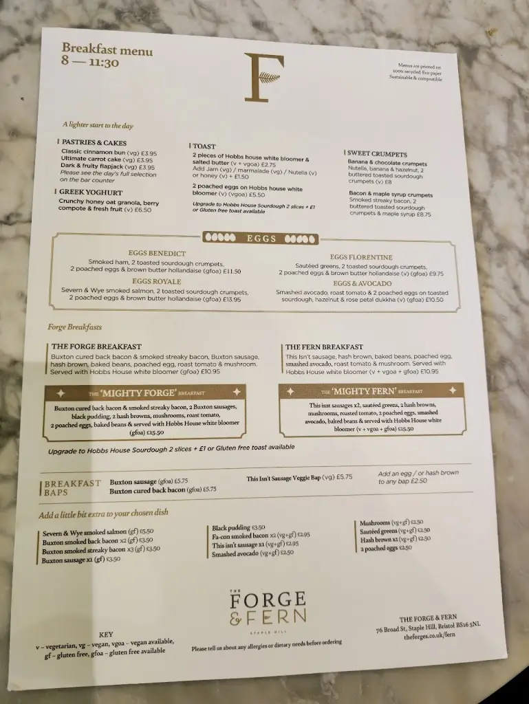Menu_The Forge & Fern_Mangotsfield_image_2