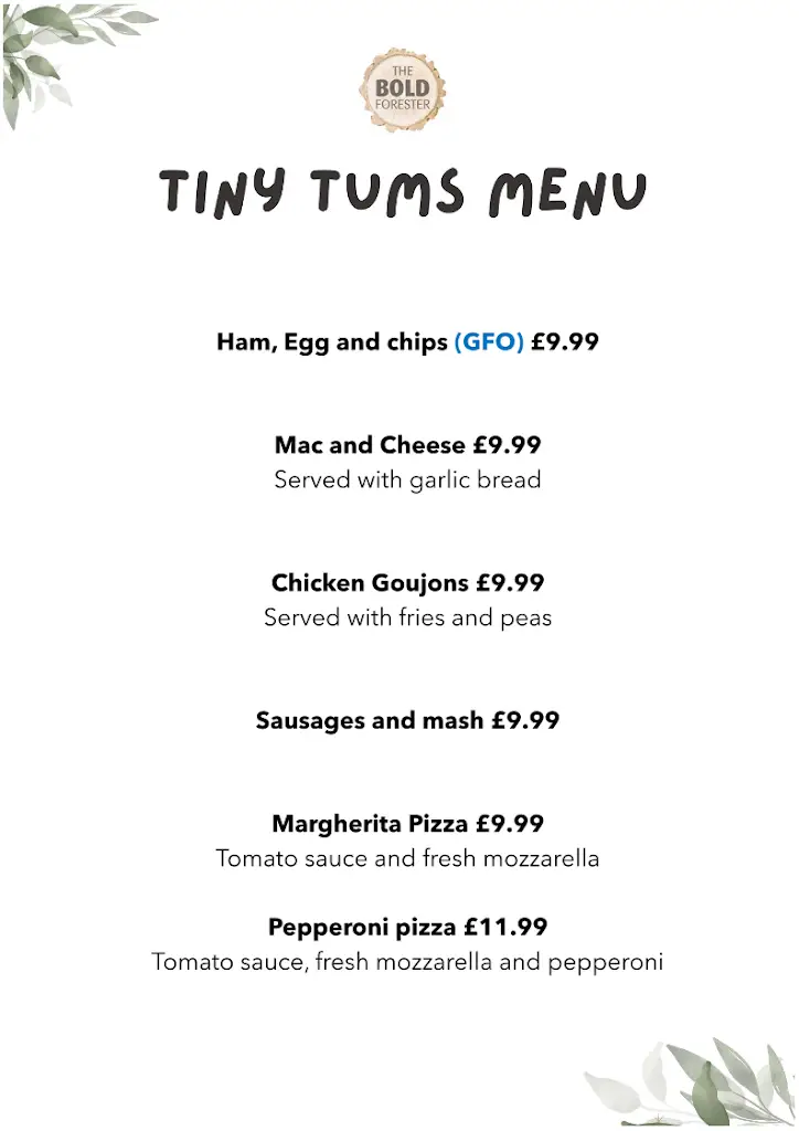 Menu_The Bold Forester_Marchwood_image_3