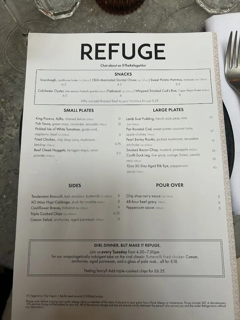 Menu_The Refuge_Manchester_image_3