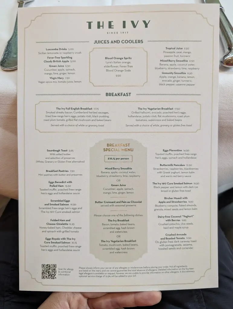Menu_The Ivy Spinningfields Brasserie, Manchester_Manchester_image_3