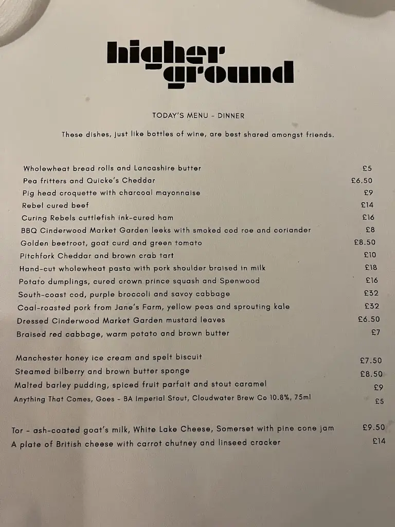 Menu_Higher Ground_Manchester_image_3