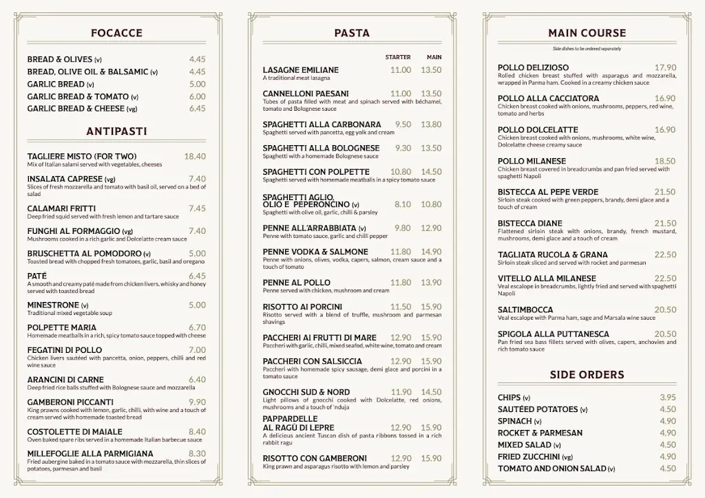 Menu_Vincenzo Trattoria_Manchester_image_4