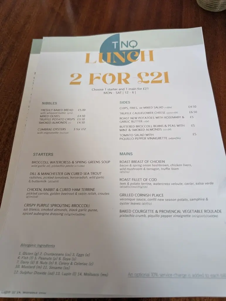 Menu_TNQ - The Northern Quarter Restaurant & Bar_Manchester_image_1