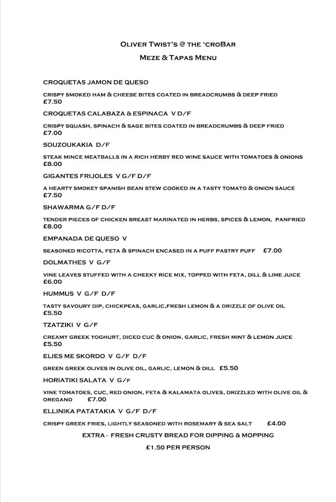 Menu_Crobar_Barnard Castle_image_2