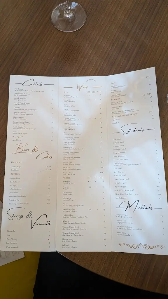 Menu_La Bandera_Manchester_image_3