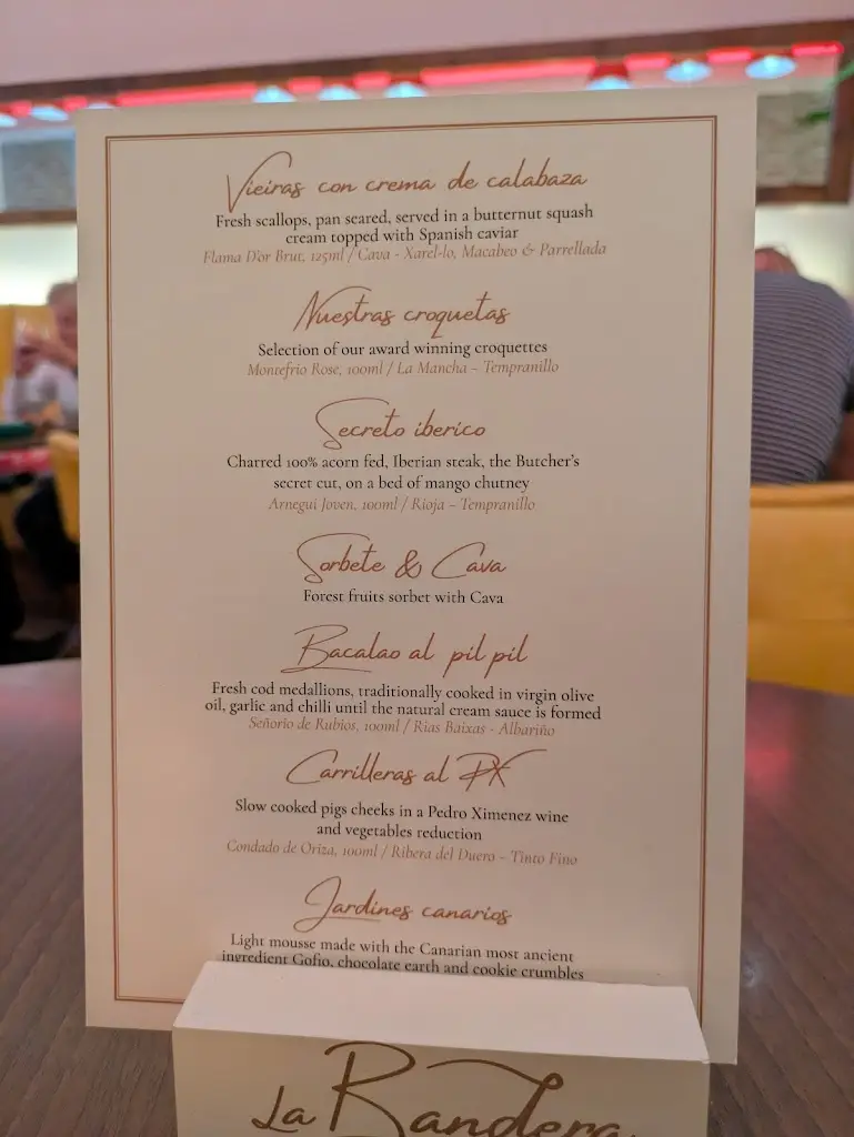 Menu_La Bandera_Manchester_image_4